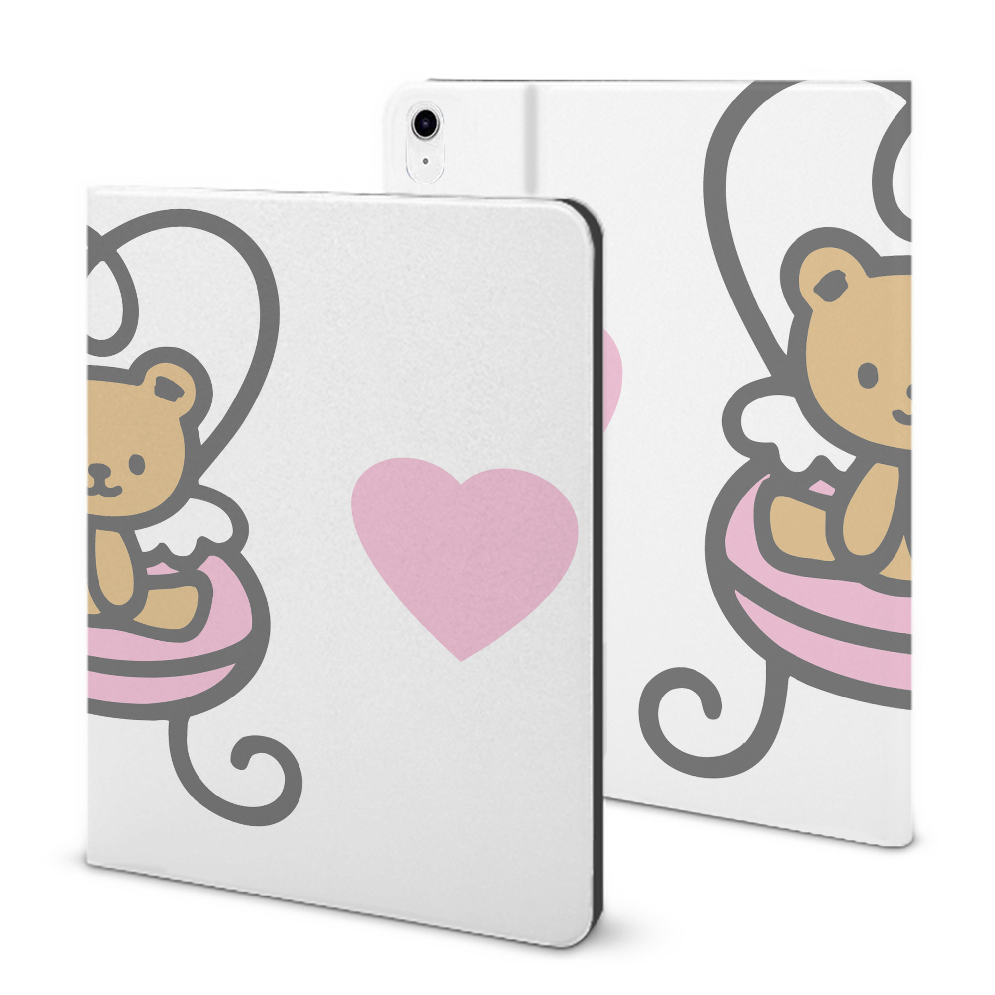 （画像用） Hello Kitty ハローキティ IPad ケース ブック型 PUレザー TPU 耐衝撃 軽量 薄型 ペン収納なし 全面保護 IPad 各モデル対応
